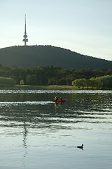 Image showing boating near Telstra tower