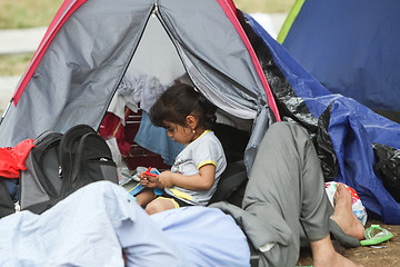 Image showing Syrian child in Belgrade