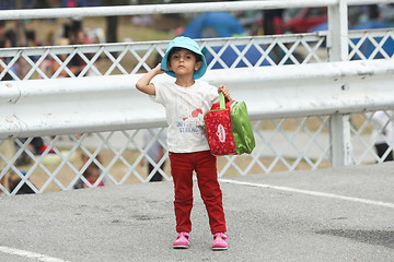 Image showing Syrian refugee child in Belgrade