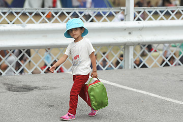 Image showing Syrian refugee child in Serbia