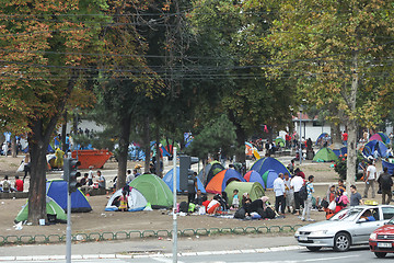 Image showing Syrian immigrants in Serbia