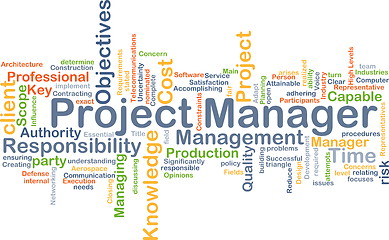 Image showing Project manager background concept