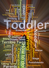 Image showing Toddler background concept glowing