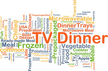 Image showing TV dinner background concept