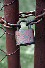 Image showing locked