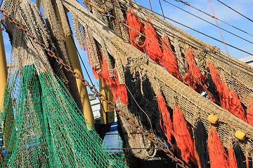 Image showing Fishing nets