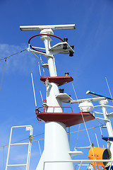 Image showing Fish trawler in harbor