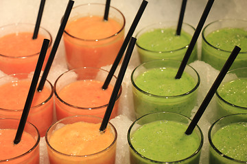 Image showing Smoothies on ice