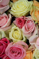 Image showing Pastel wedding bouquet