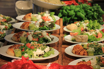 Image showing Salad bar