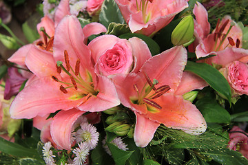 Image showing Tiger Lily wedding arrangement