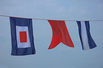 Image showing Colorful signal flags