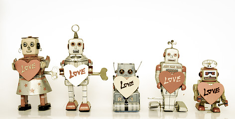 Image showing robot love