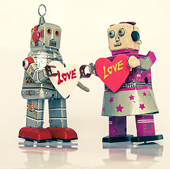 Image showing robot love