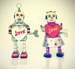 Image showing robot love