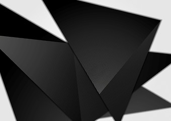 Image showing Black minimal tech background