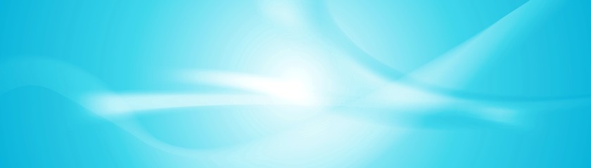 Image showing Abstract shiny blue wavy banner