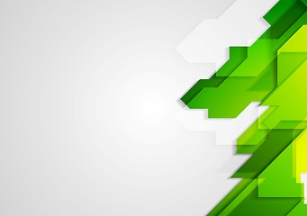 Image showing Abstract green hi-tech bright background