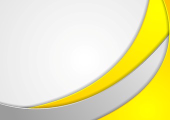 Image showing Bright wavy corporate abstract design