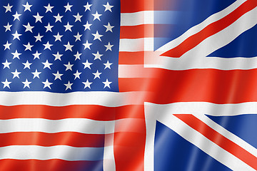 Image showing USA and UK flag