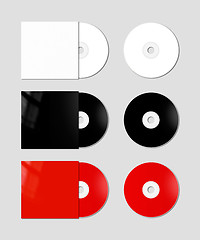 Image showing CD - DVD mockup template