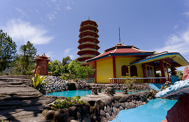 Image showing Pagoda Ekayana, Tomohon, Sulawesi Utara