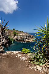 Image showing coastline at Nusa Penida island