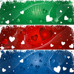 Image showing hearts background