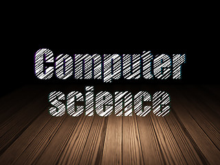 Image showing Science concept: Computer Science in grunge dark room