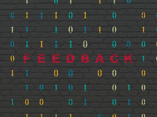 Image showing Business concept: Feedback on wall background