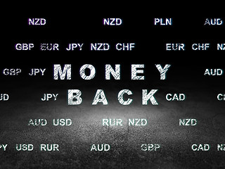 Image showing Finance concept: Money Back in grunge dark room