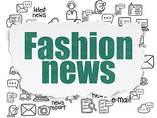 Image showing News concept: Fashion News on Torn Paper background