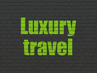 Image showing Vacation concept: Luxury Travel on wall background