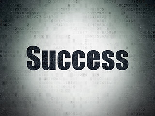 Image showing Finance concept: Success on Digital Paper background