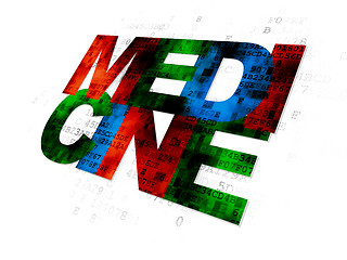 Image showing Health concept: Medicine on Digital background