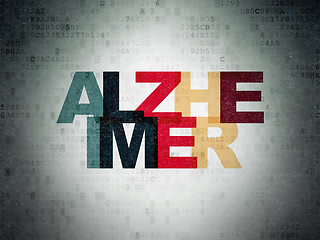 Image showing Health concept: Alzheimer on Digital Paper background