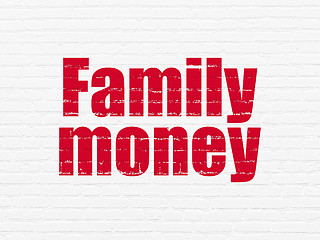 Image showing Banking concept: Family Money on wall background