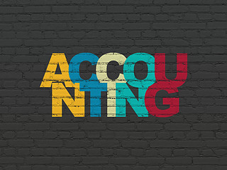 Image showing Banking concept: Accounting on wall background