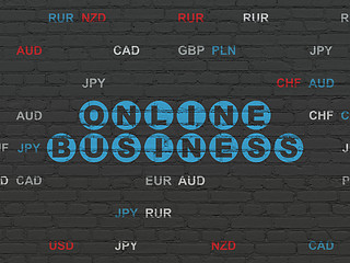 Image showing Business concept: Online Business on wall background