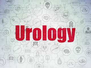 Image showing Health concept: Urology on Digital Paper background