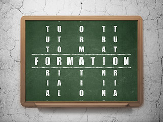 Image showing Education concept: word Formation in solving Crossword Puzzle