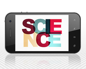 Image showing Science concept: Smartphone with Science on  display