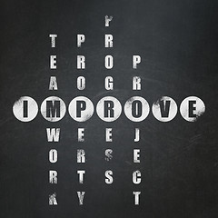 Image showing Business concept: word Improve in solving Crossword Puzzle