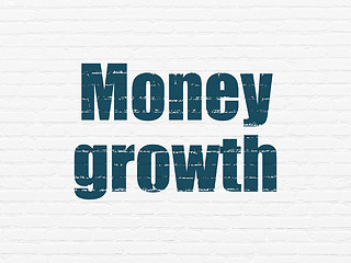 Image showing Money concept: Money Growth on wall background