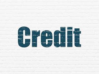 Image showing Money concept: Credit on wall background