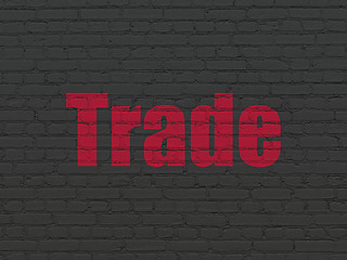 Image showing Finance concept: Trade on wall background