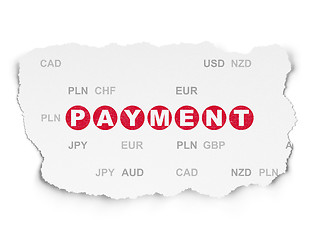 Image showing Banking concept: Payment on Torn Paper background