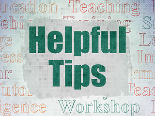 Image showing Learning concept: Helpful Tips on Digital Paper background