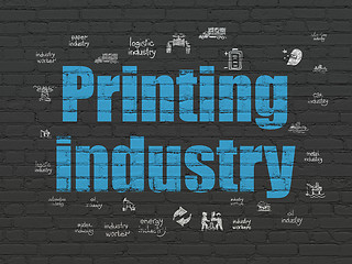 Image showing Industry concept: Printing Industry on wall background