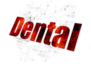 Image showing Medicine concept: Dental on Digital background